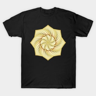 Gold Beautiful Decorative Ornate Mandala T-Shirt